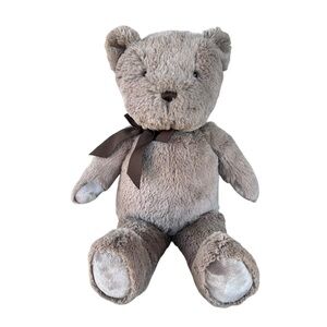 Pottery Barn Kids Brown Teddy Bear Plush Lovey Stuffed Animal Soft Snuggly 19”